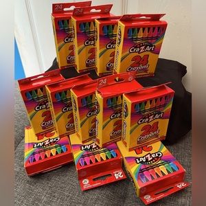 Lot of 12 Cra-Z-Art 24 count crayons NIB